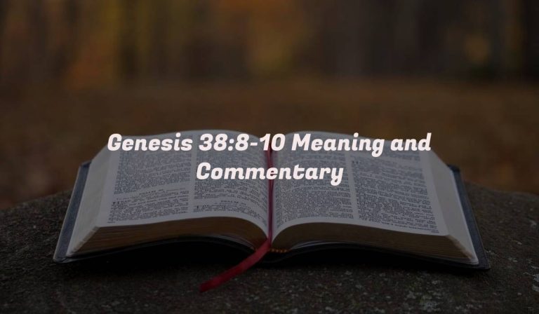 Genesis 38:8-10 Meaning and Commentary