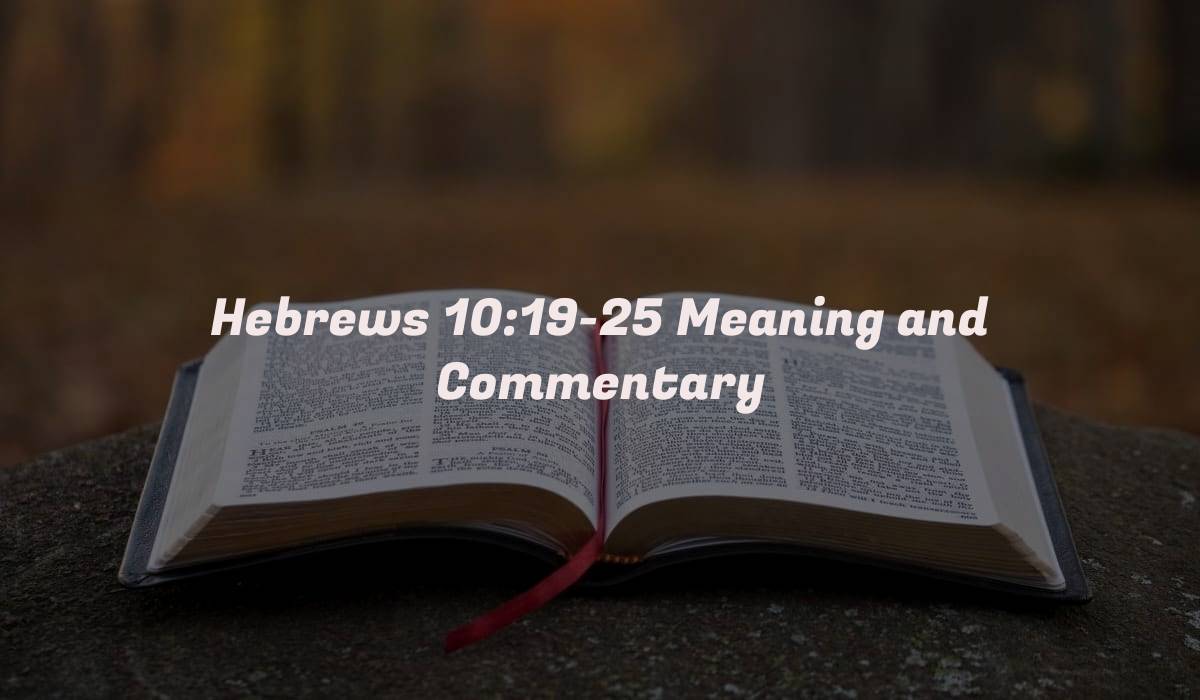 Hebrews 10:19-25 Meaning and Commentary