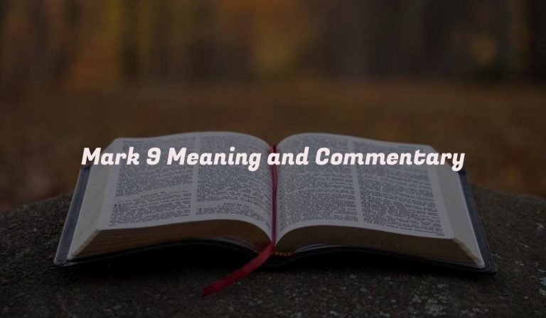 Mark 9 Meaning and Commentary