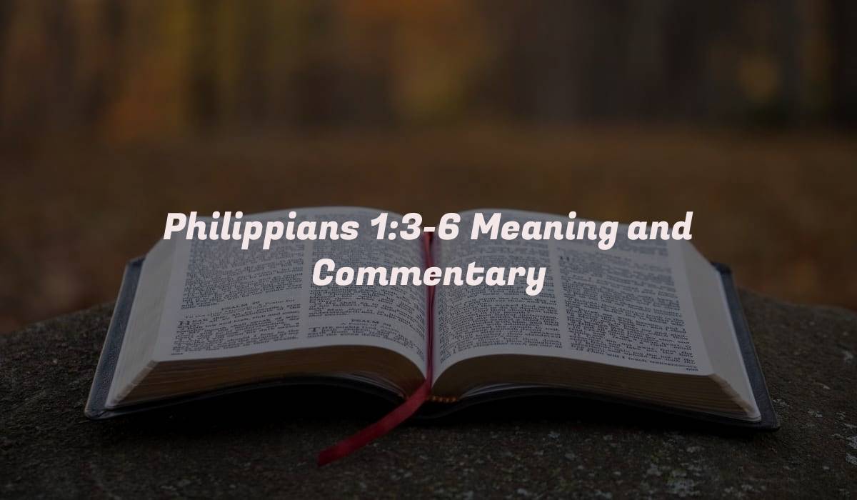 Philippians 1:3-6 Meaning and Commentary