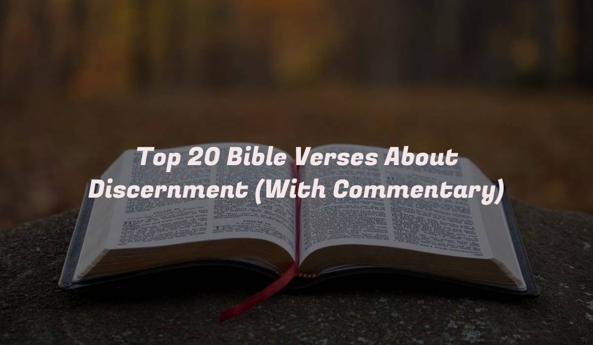 Top 20 Bible Verses About Discernment (With Commentary)