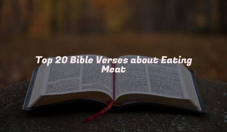 Top 20 Bible Verses about Eating Meat