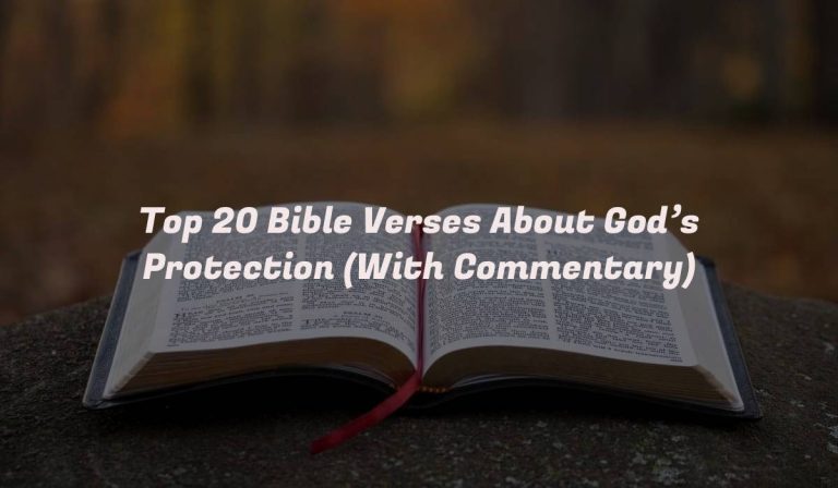 Top 20 Bible Verses About God’s Protection (With Commentary)