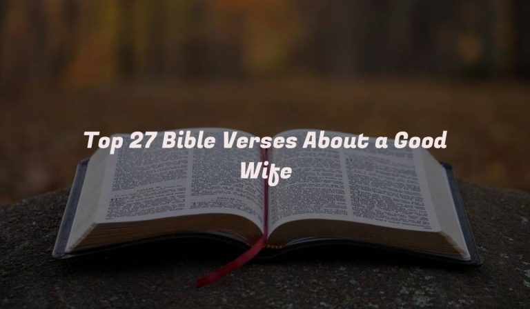 Top 27 Bible Verses About a Good Wife