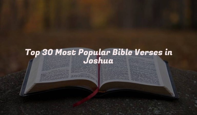 Top 30 Most Popular Bible Verses in Joshua