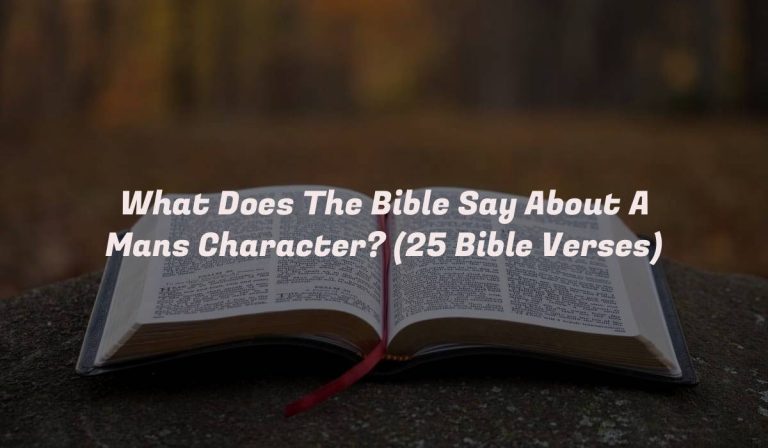 What Does The Bible Say About A Mans Character? (25 Bible Verses)