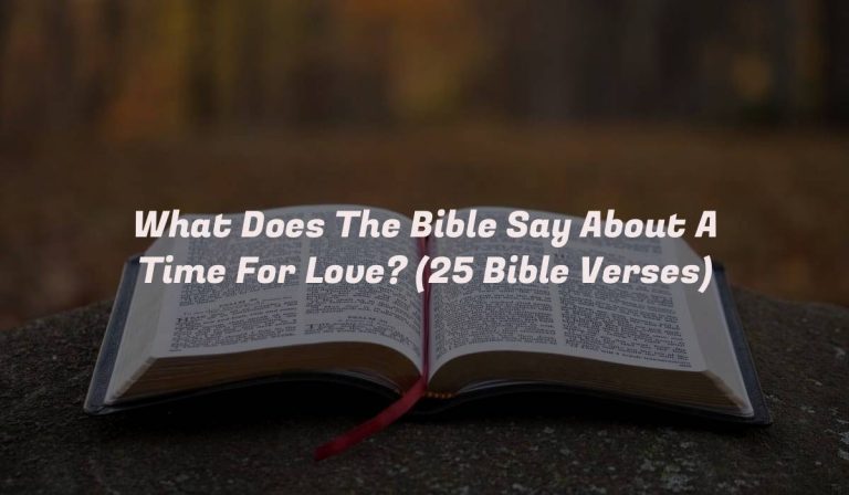 What Does The Bible Say About A Time For Love? (25 Bible Verses)