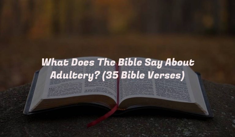 What Does The Bible Say About Adultery? (35 Bible Verses)