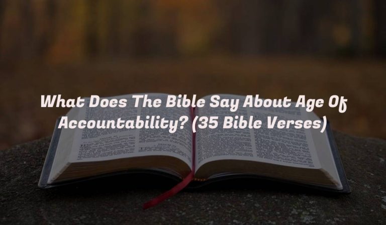 What Does The Bible Say About Age Of Accountability? (35 Bible Verses)