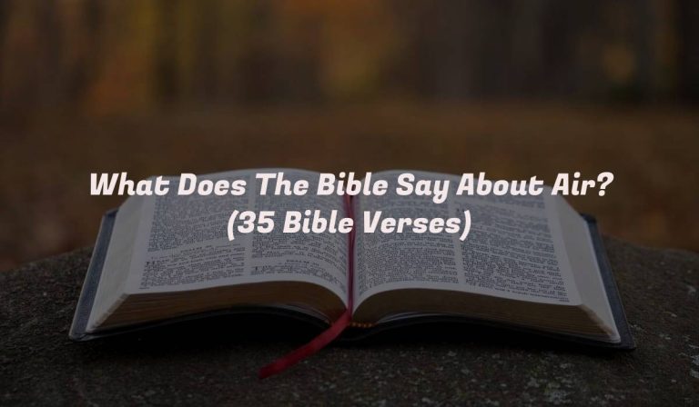 What Does The Bible Say About Air? (35 Bible Verses)