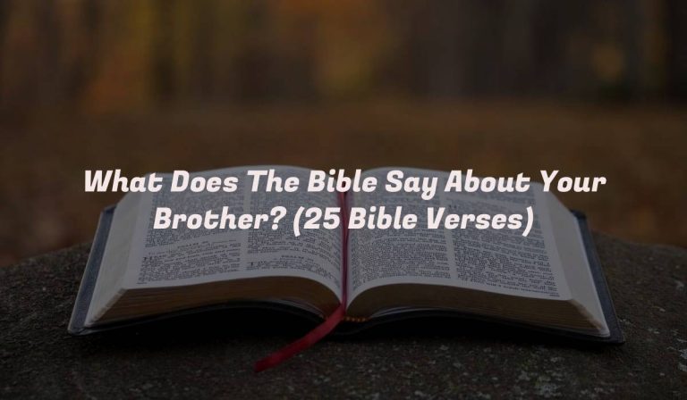 What Does The Bible Say About Your Brother? (25 Bible Verses)