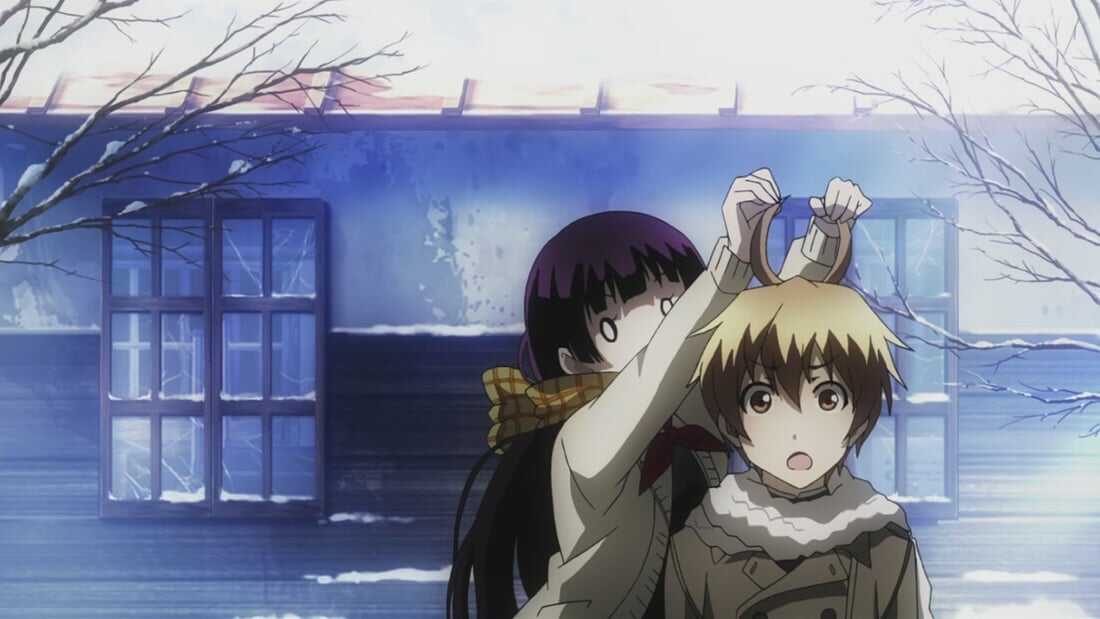 Yuuko and Teiichi (Tasogare Otome x Amnesia)