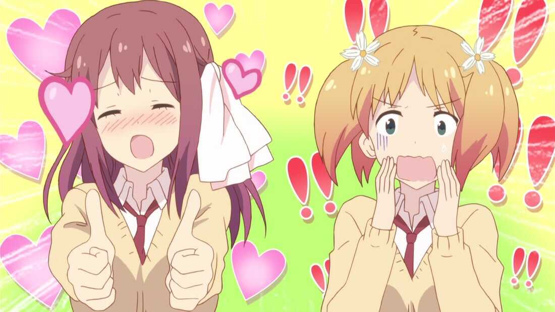 haruka takayama and yuu sonoda (sakura trick)